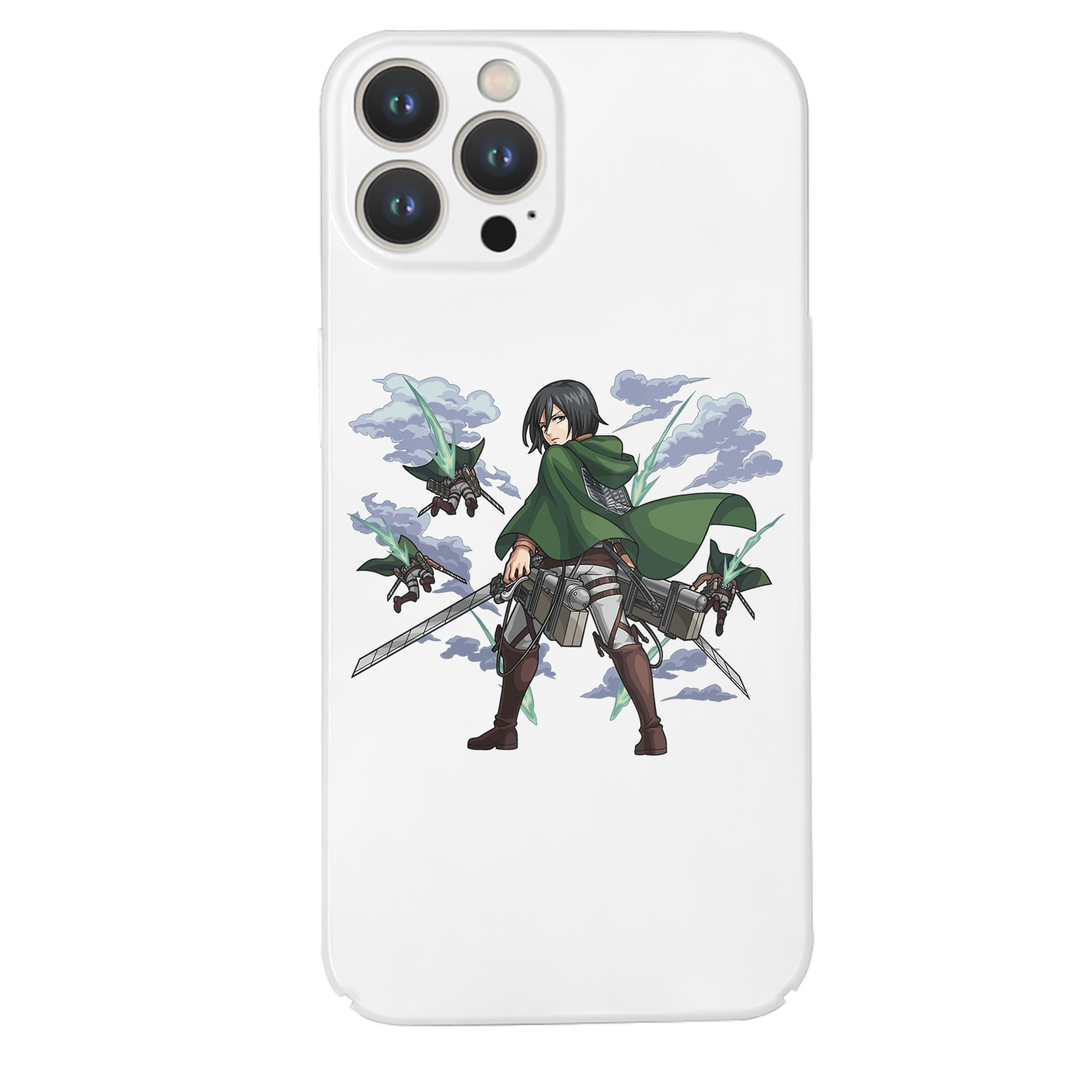（画像用） 進撃の巨人 ミカサ·アッカーマン Attack on Titan Mikasa Ackerman 【iPhone 14シリーズ対応】ハードケース